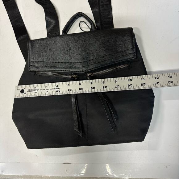 Botkier‎ Black Trigger Mini Backpack NWT Nylon Zippers Pockets - Picture 9 of 10